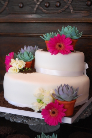 Succulent Wedding Cake